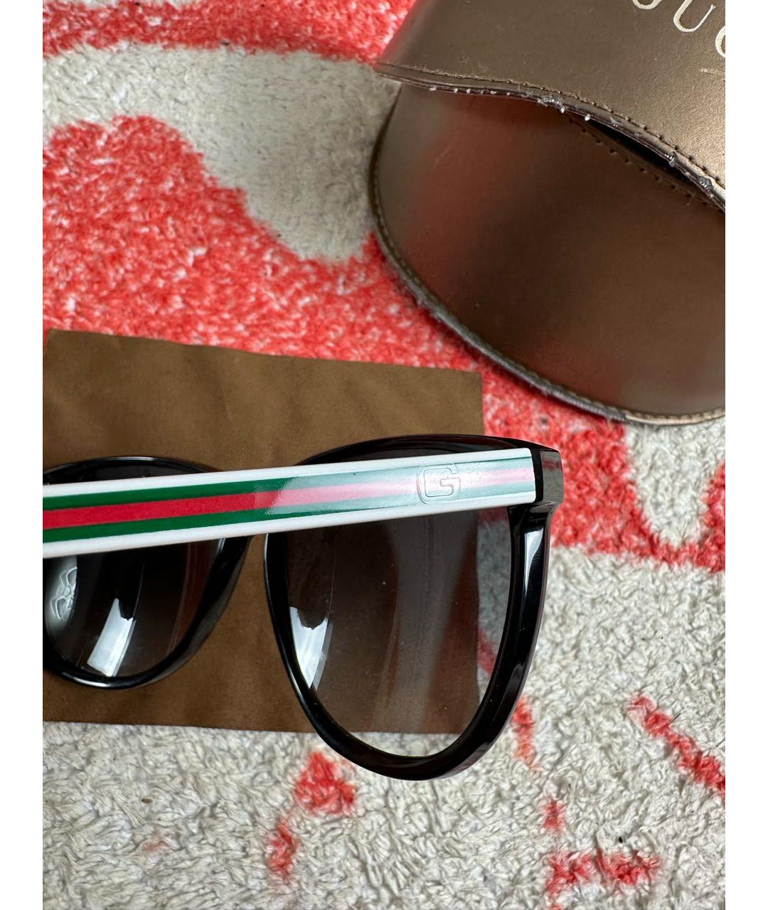 GUCCI Черные пластиковые солнцезащитные очки, фото 6