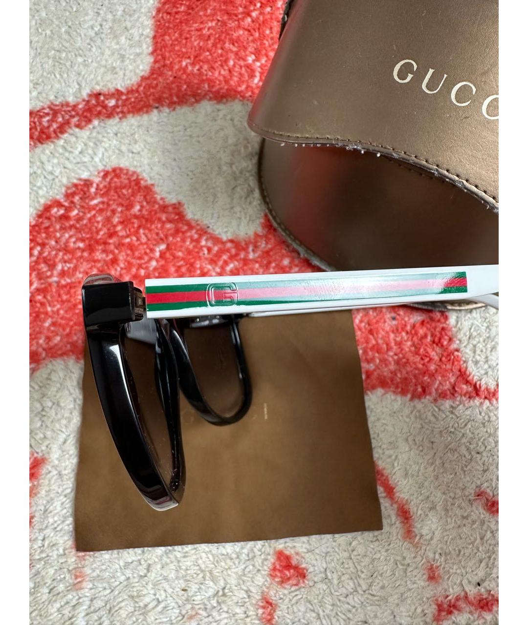 GUCCI Черные пластиковые солнцезащитные очки, фото 7