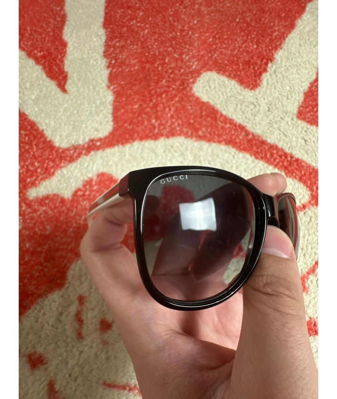 GUCCI Черные пластиковые солнцезащитные очки, фото 3