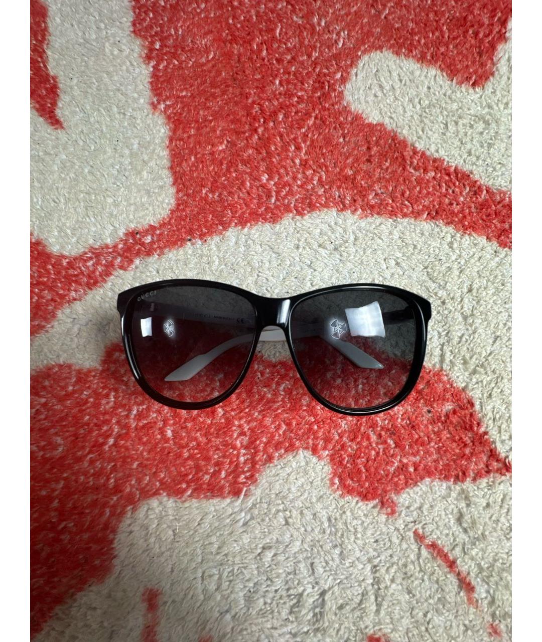 GUCCI Черные пластиковые солнцезащитные очки, фото 8