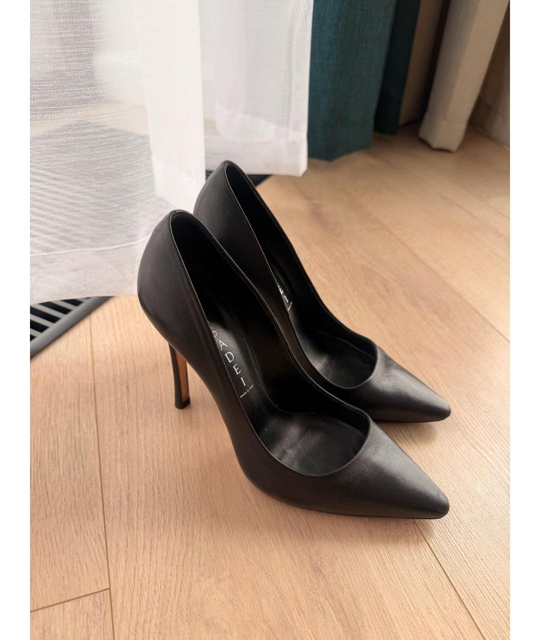 CASADEI Черные кожаные туфли, фото 5