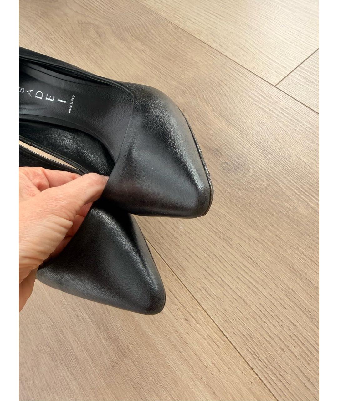 CASADEI Черные кожаные туфли, фото 2