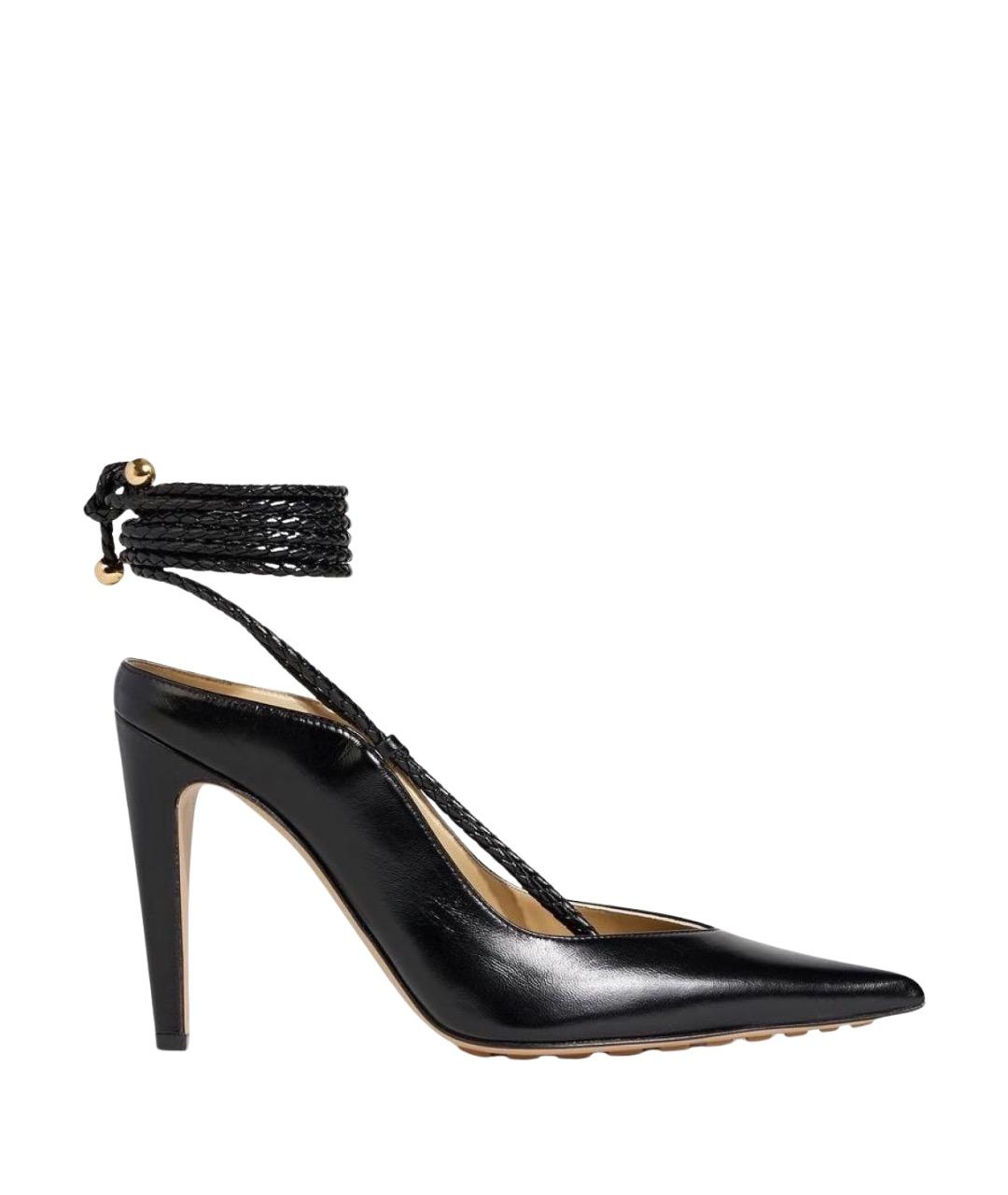 BOTTEGA VENETA Черные кожаные туфли, фото 1