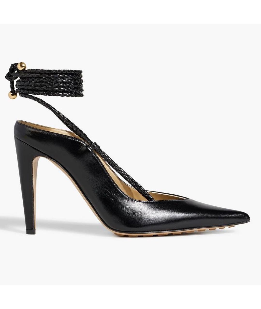 BOTTEGA VENETA Черные кожаные туфли, фото 4