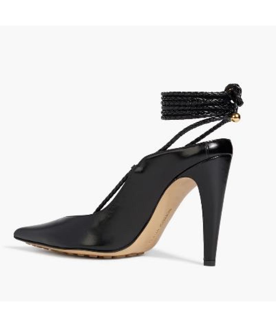 BOTTEGA VENETA Черные кожаные туфли, фото 3