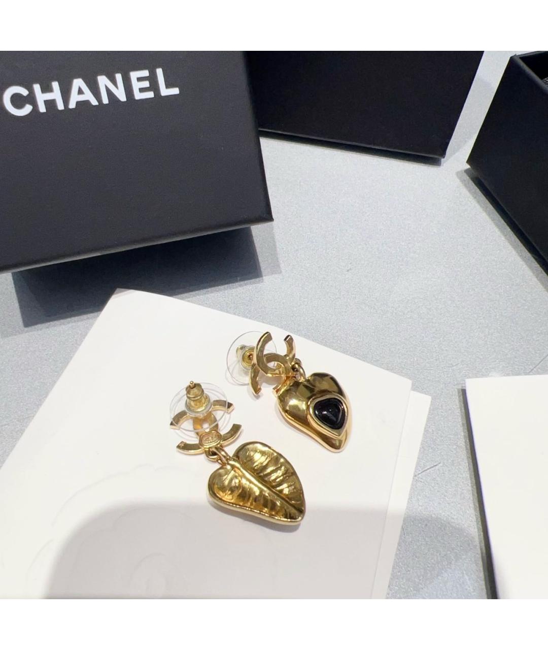 CHANEL Золотые серьги, фото 4