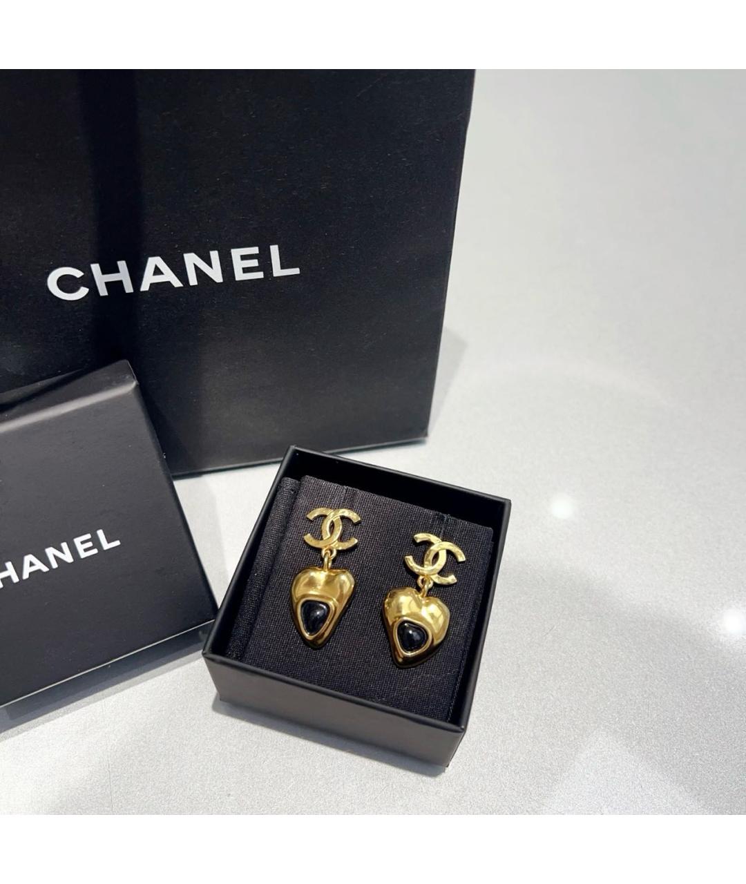 CHANEL Золотые серьги, фото 6