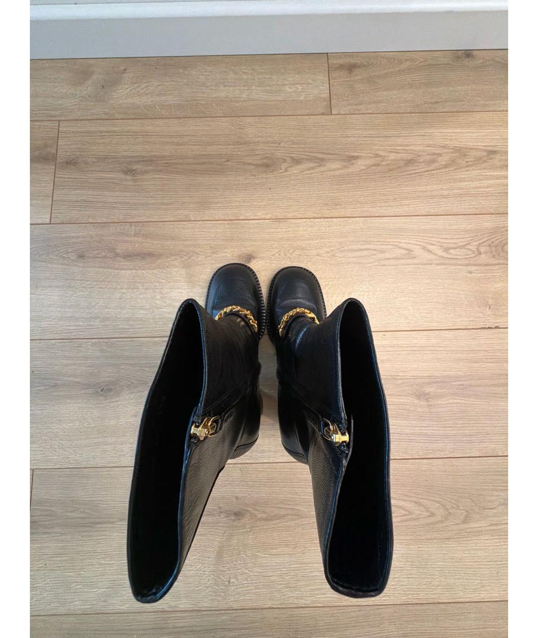 GUCCI Черные кожаные ботинки, фото 3