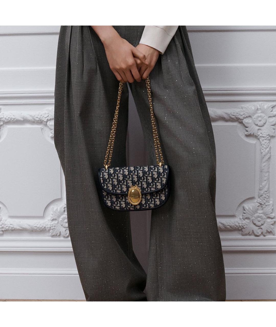 CHRISTIAN DIOR Синяя сумка через плечо, фото 2