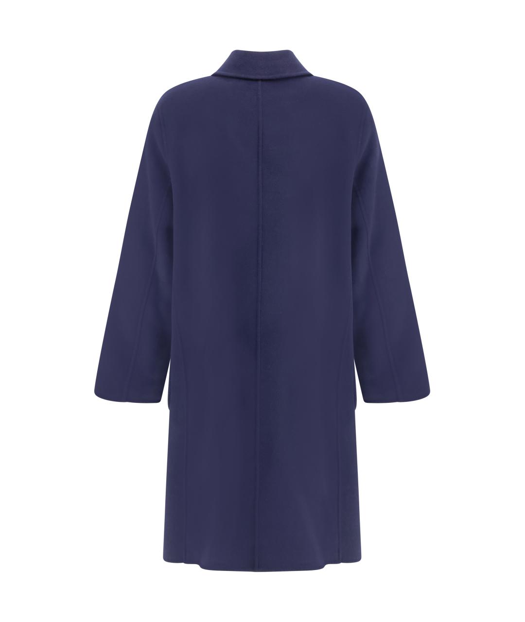 TORY BURCH Синее шерстяное пальто, фото 2