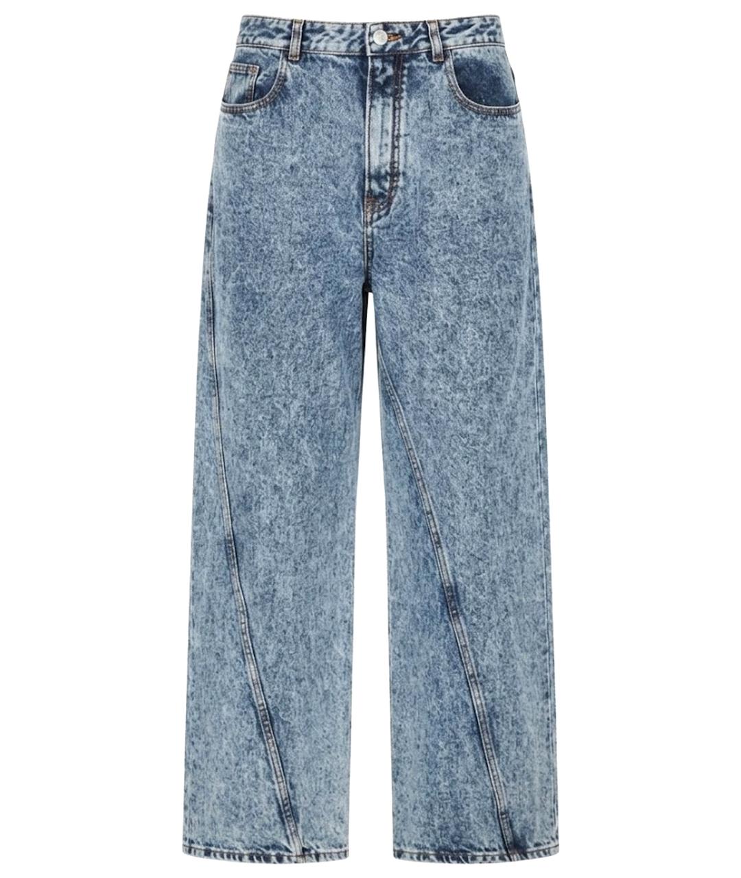 ALAIA Синие хлопковые прямые джинсы, фото 1