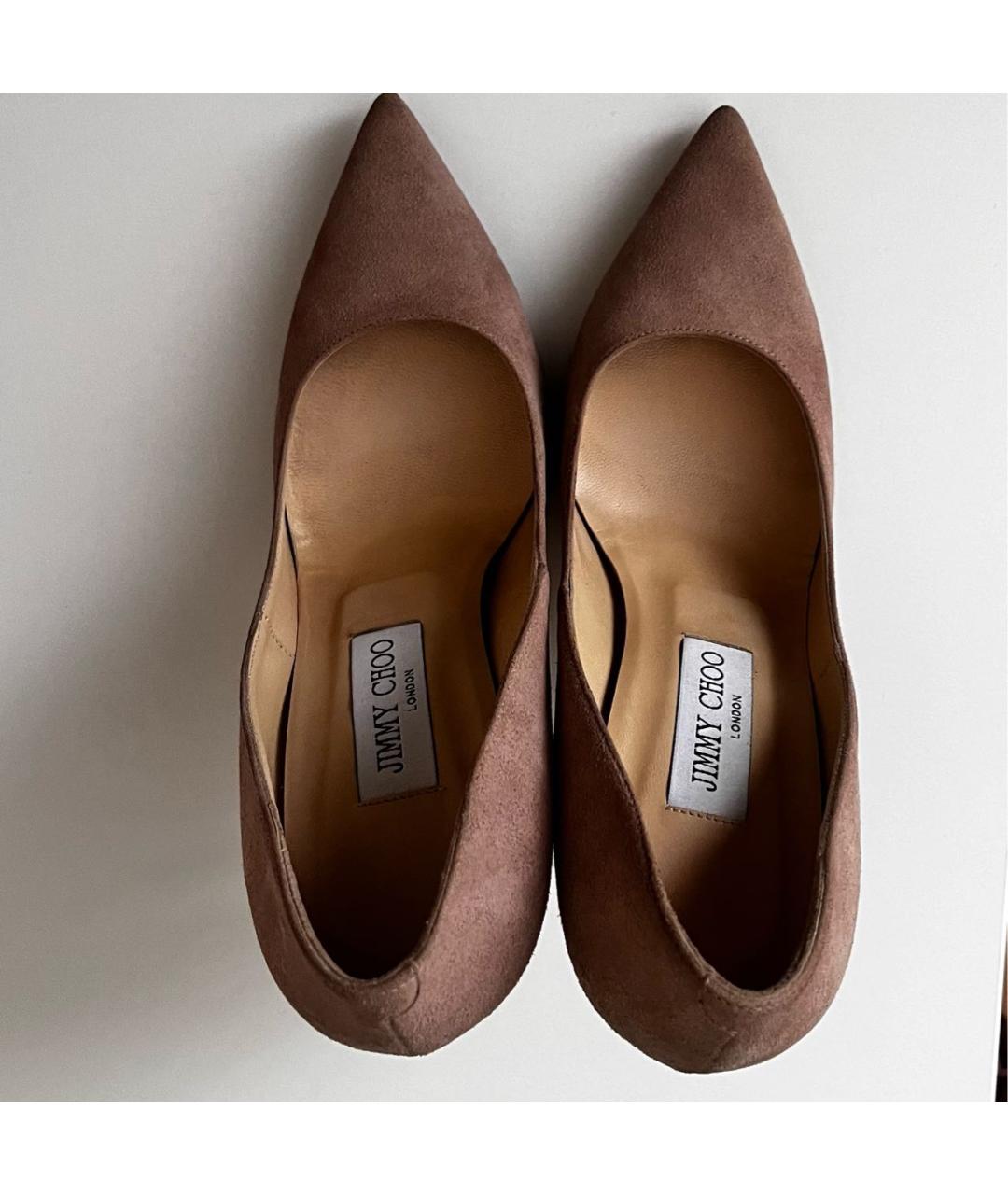 JIMMY CHOO Розовые замшевые туфли, фото 3