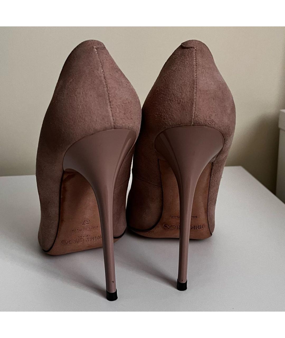 JIMMY CHOO Розовые замшевые туфли, фото 4