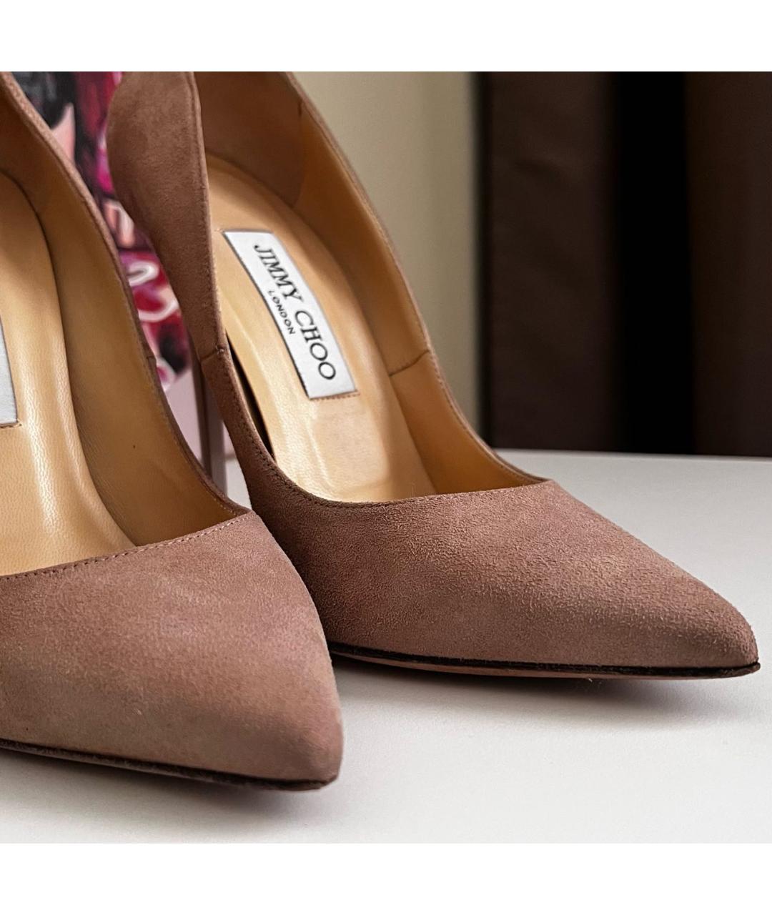 JIMMY CHOO Розовые замшевые туфли, фото 6