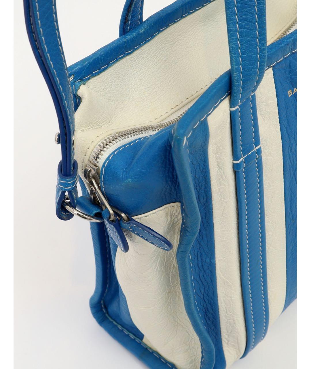 BALENCIAGA Синяя кожаная сумка через плечо, фото 7