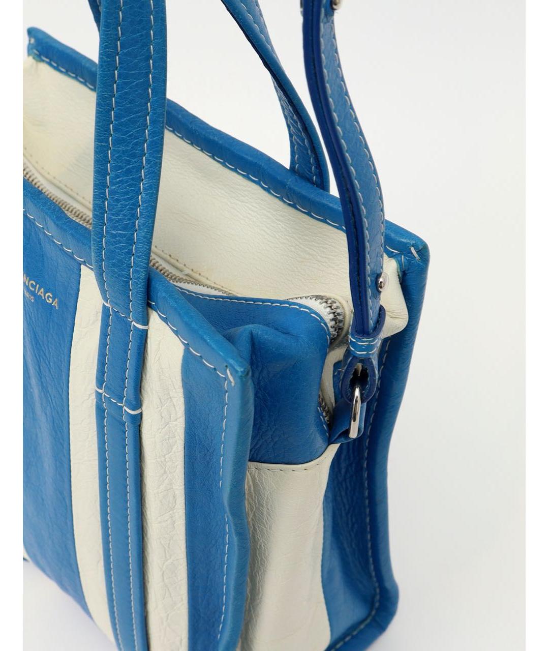 BALENCIAGA Синяя кожаная сумка через плечо, фото 8