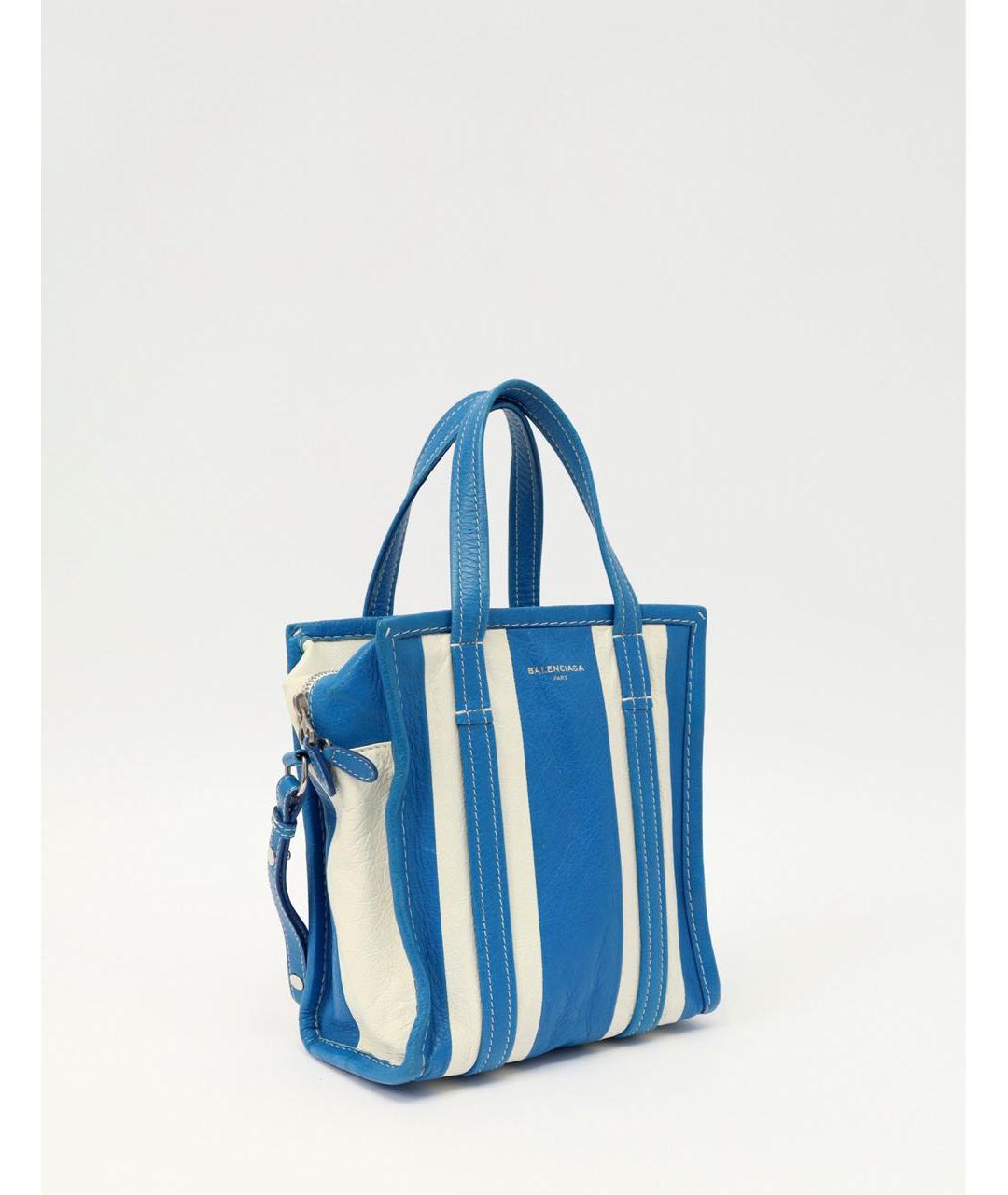 BALENCIAGA Синяя кожаная сумка через плечо, фото 2