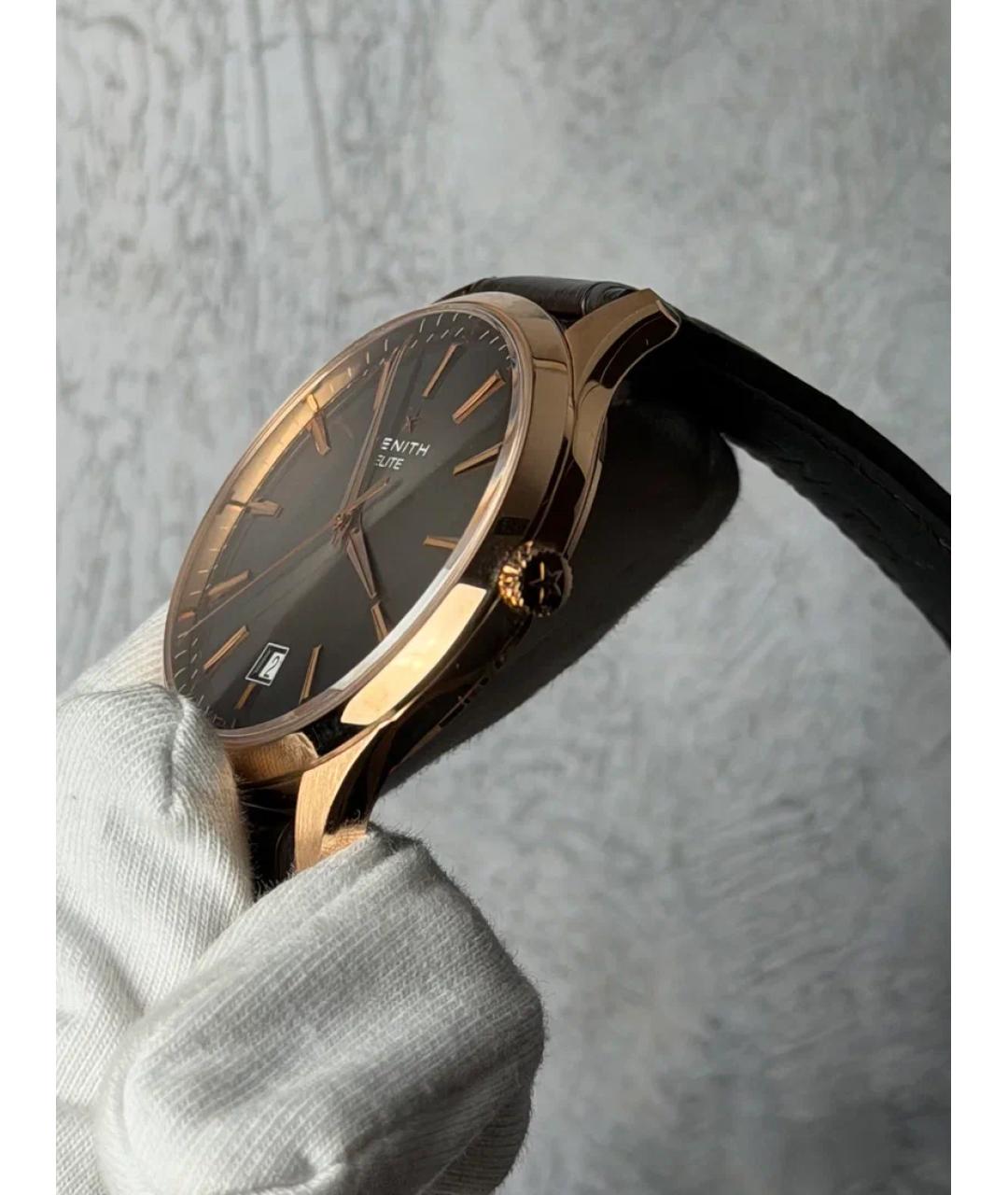 ZENITH Золотые часы из розового золота, фото 3