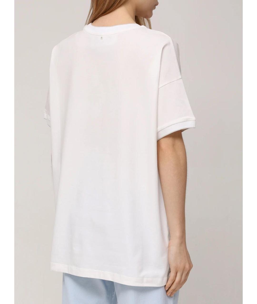 LORENA ANTONIAZZI Белая хлопковая футболка, фото 2