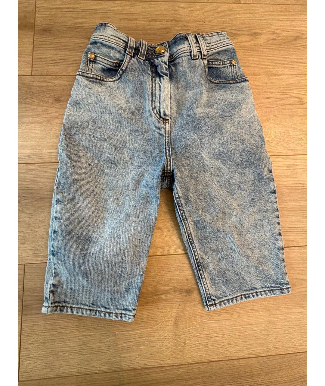 BALMAIN Синие деним шорты, фото 4