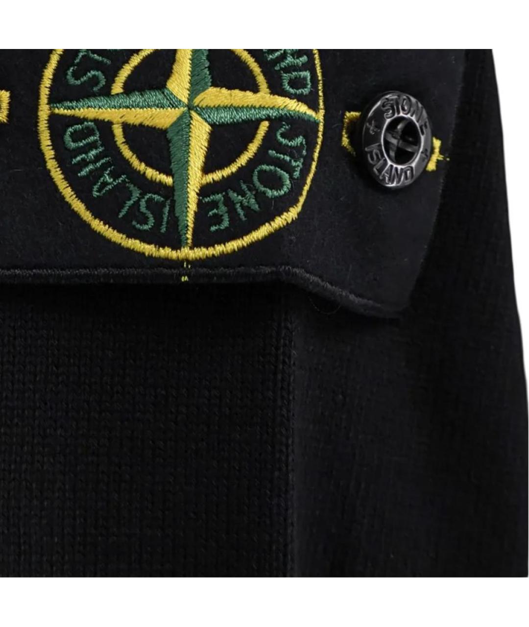 STONE ISLAND Черный джемпер / свитер, фото 5