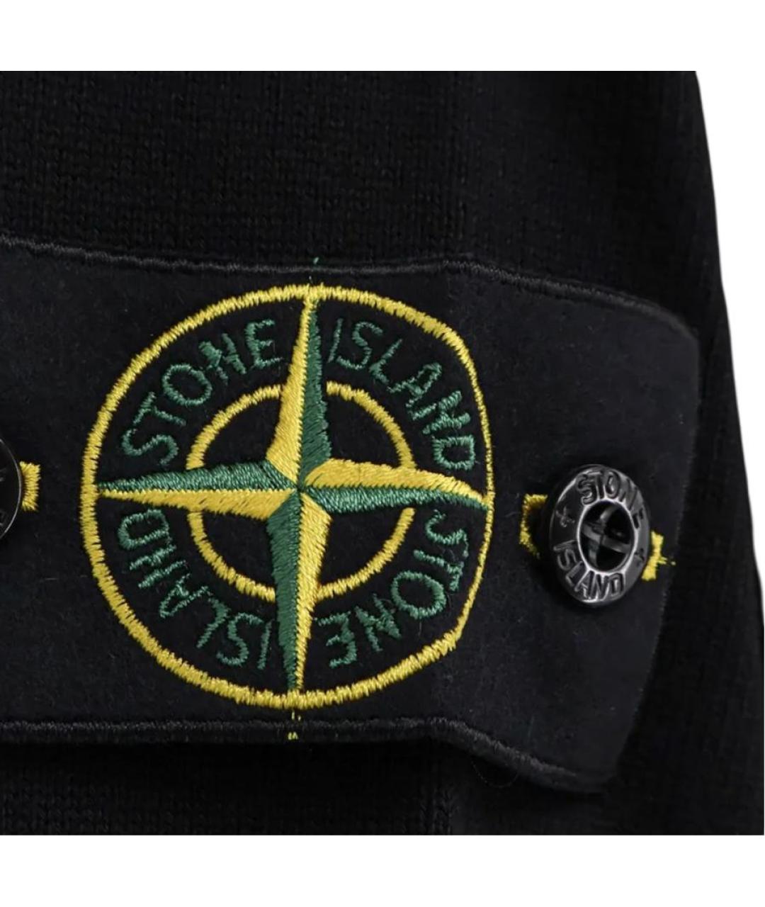 STONE ISLAND Черный джемпер / свитер, фото 4