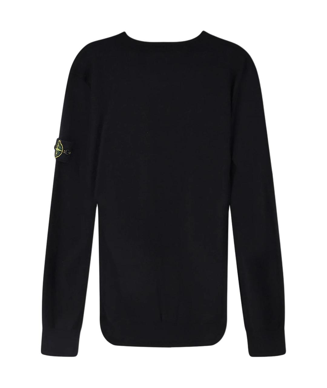 STONE ISLAND Черный джемпер / свитер, фото 2