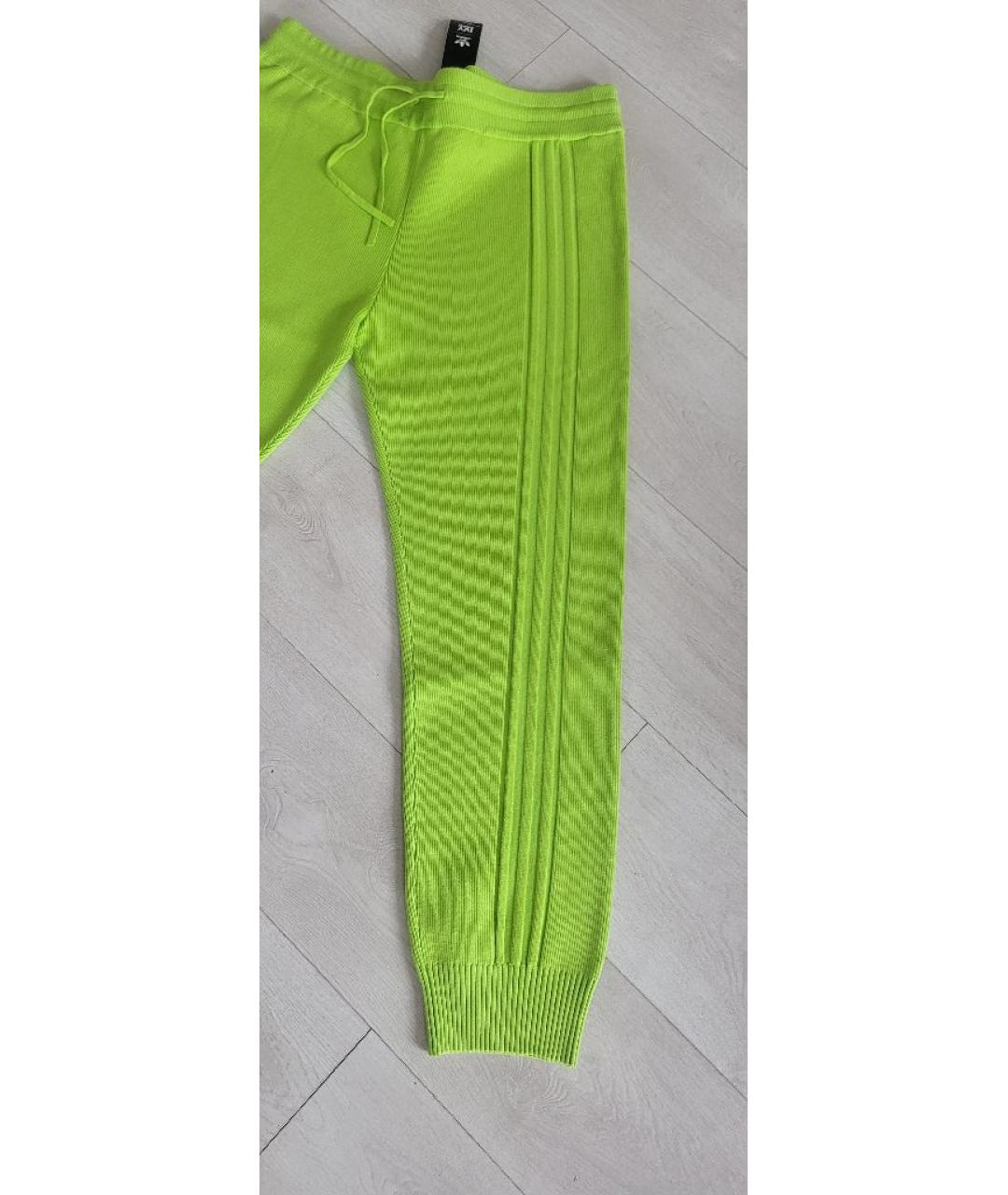 ADIDAS Зеленые вискозные спортивные брюки и шорты, фото 3