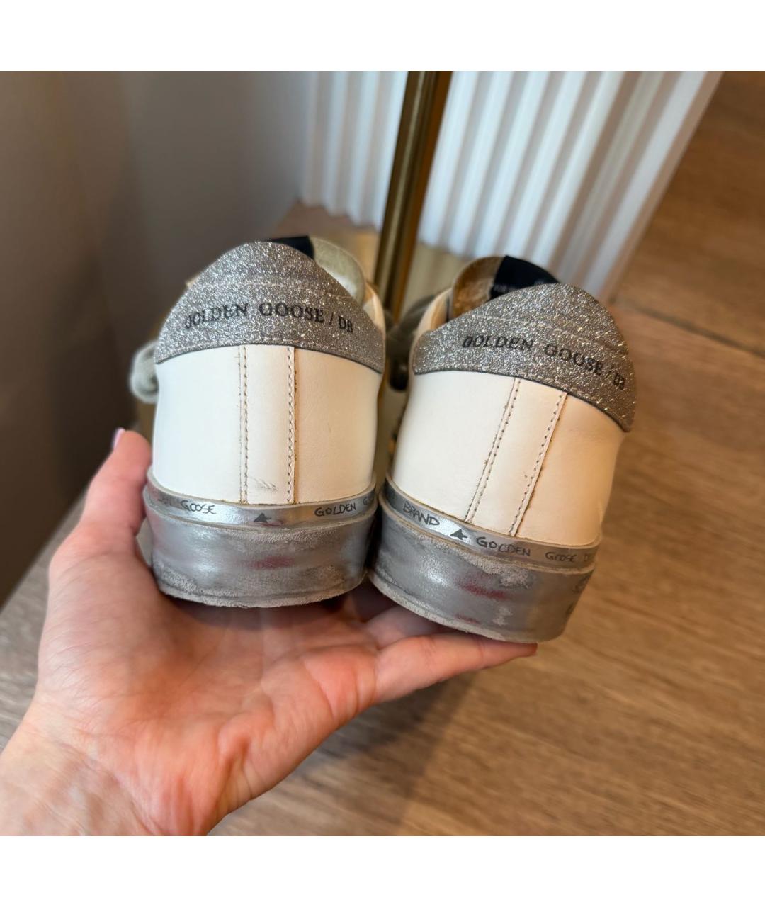 GOLDEN GOOSE DELUXE BRAND Белые кожаные кеды, фото 6