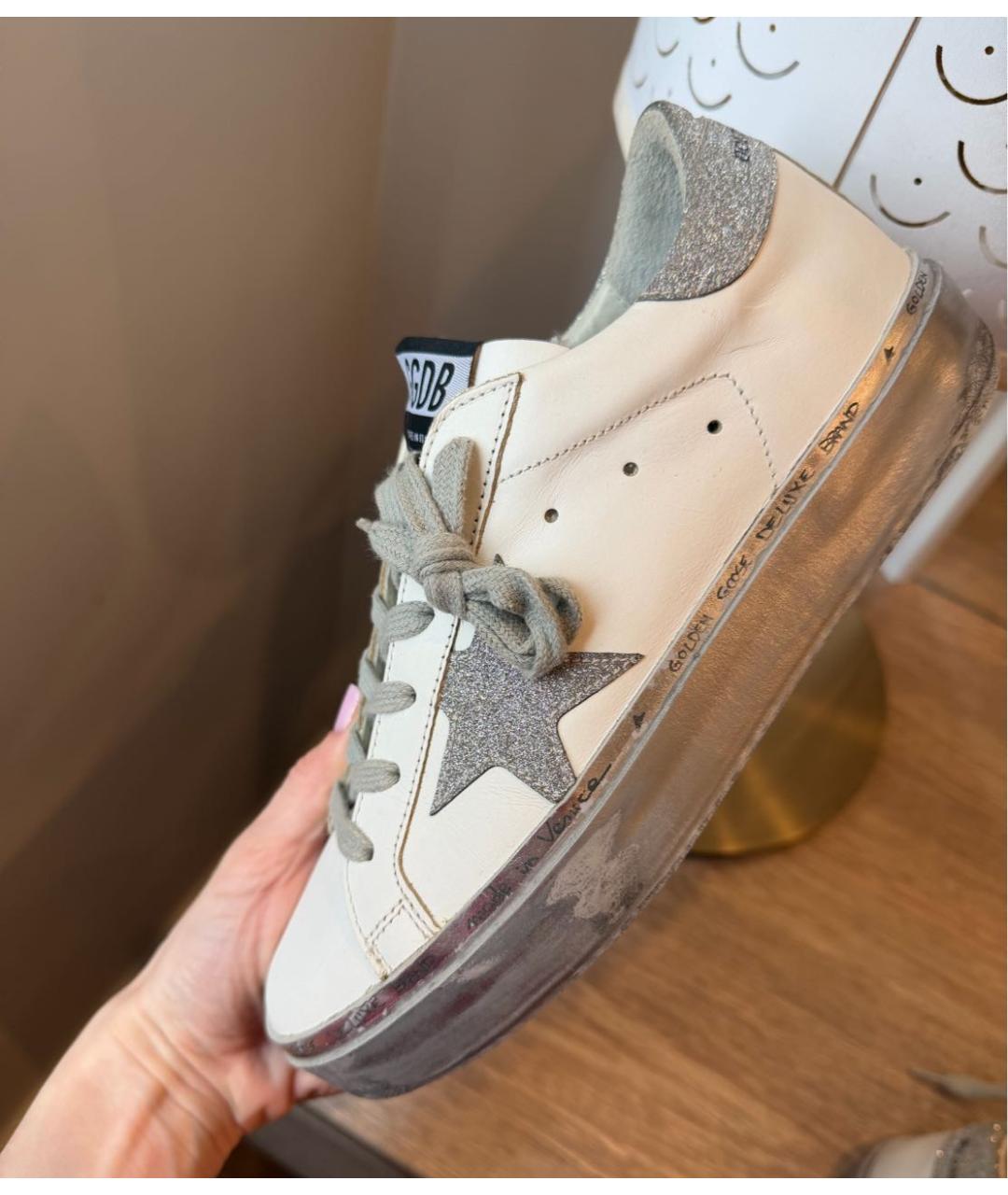 GOLDEN GOOSE DELUXE BRAND Белые кожаные кеды, фото 9