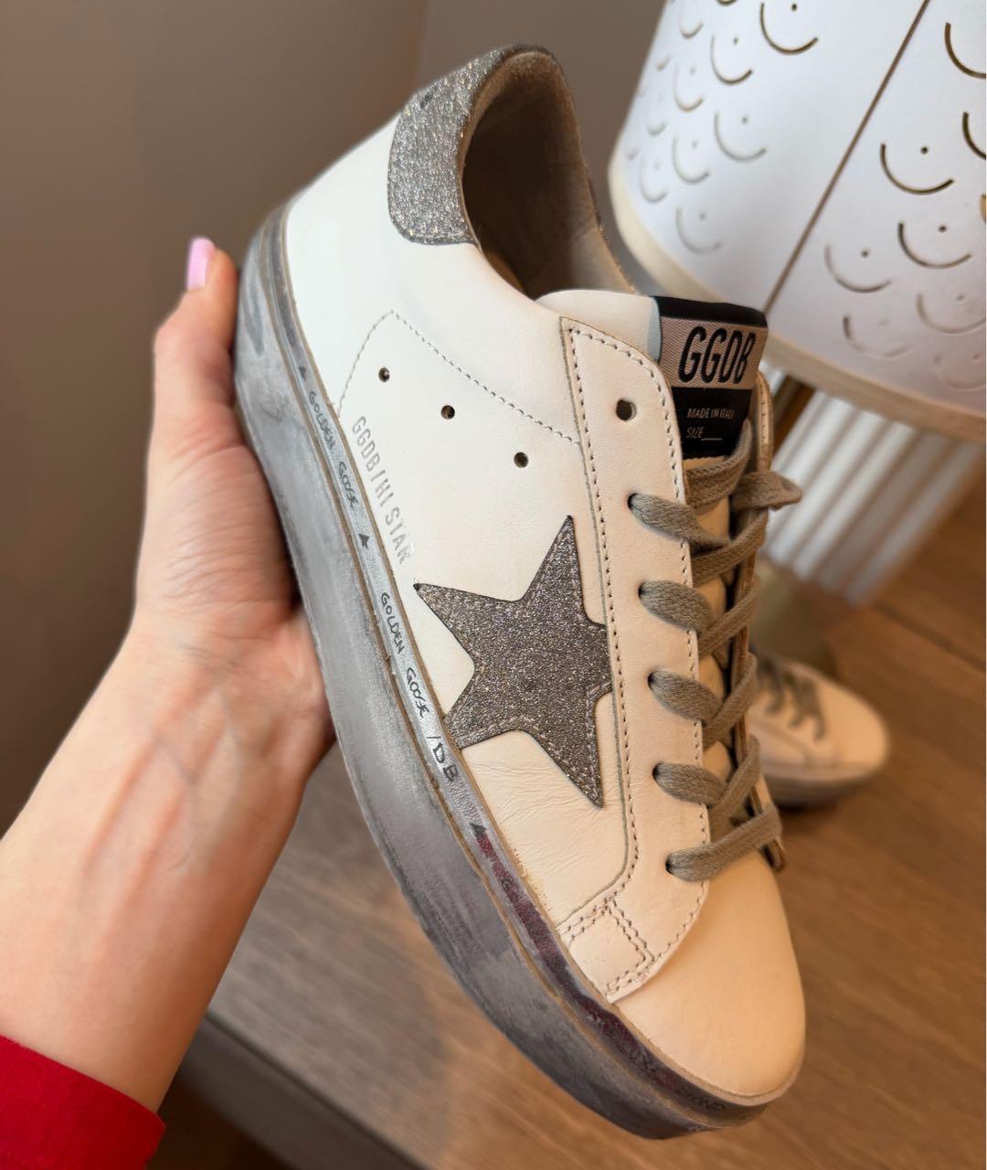 GOLDEN GOOSE DELUXE BRAND Белые кожаные кеды, фото 4