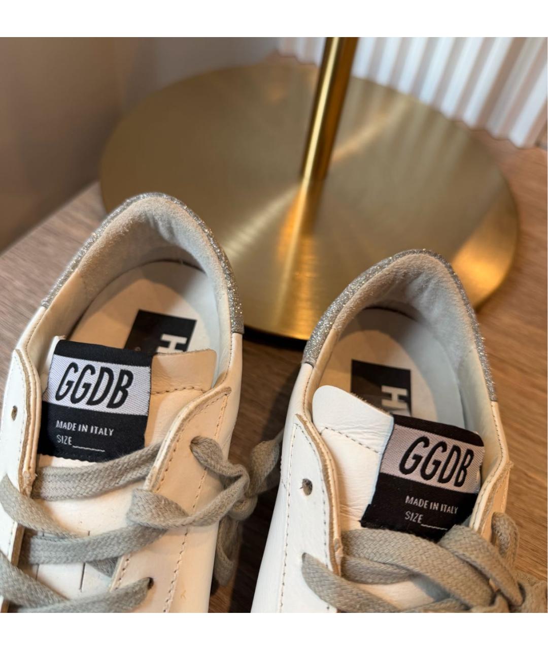 GOLDEN GOOSE DELUXE BRAND Белые кожаные кеды, фото 7