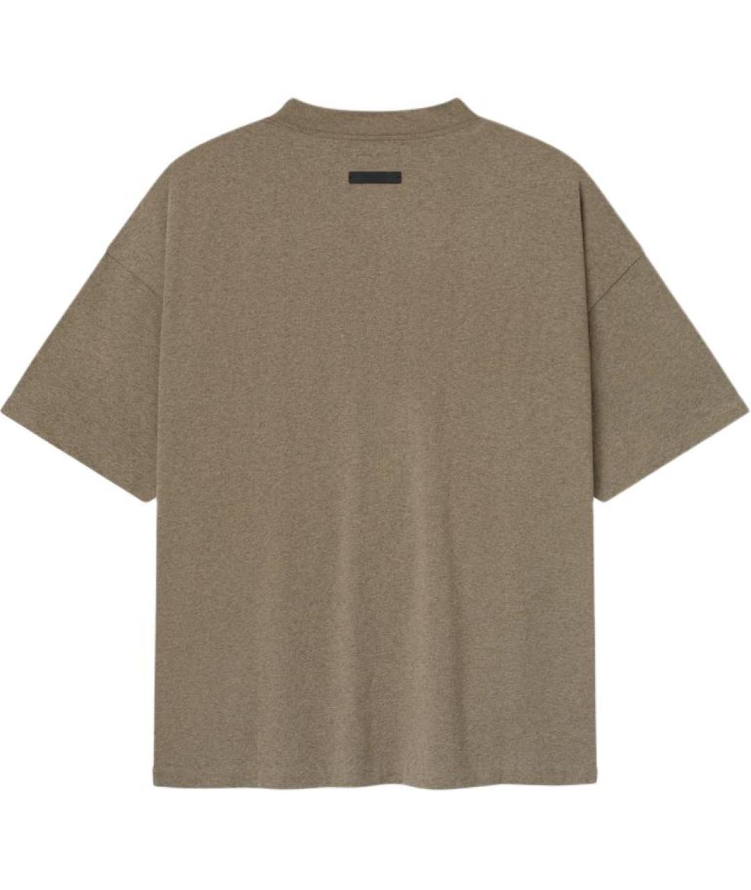 FEAR OF GOD ESSENTIALS Бежевая футболка, фото 2