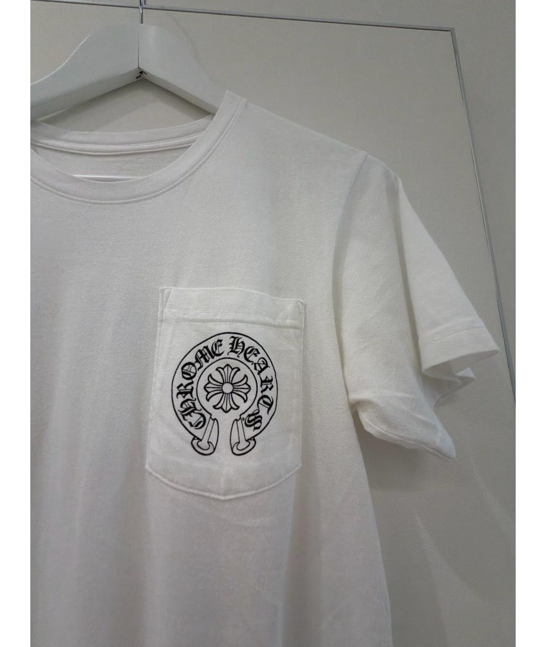 CHROME HEARTS Белая футболка, фото 3