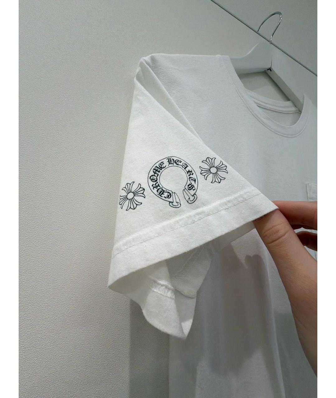 CHROME HEARTS Белая футболка, фото 4