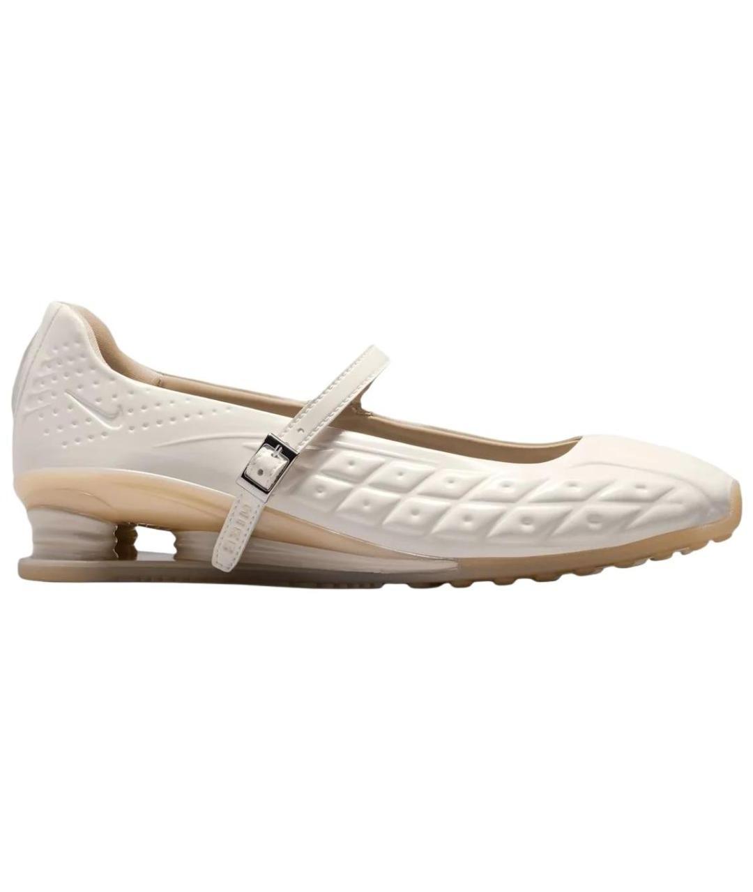 NIKE Бежевые кожаные туфли, фото 1