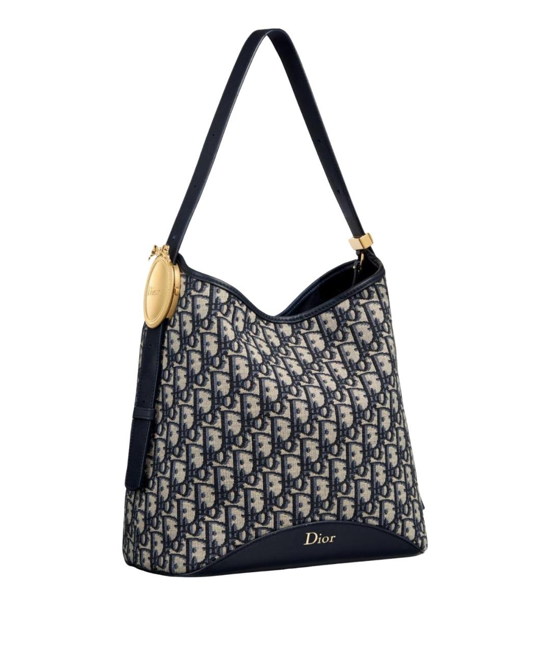 CHRISTIAN DIOR Синяя сумка тоут, фото 1