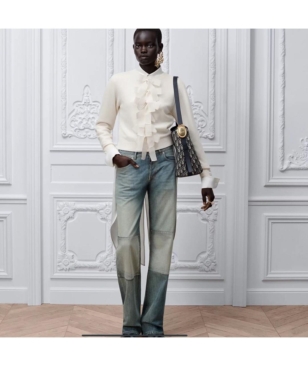 CHRISTIAN DIOR Синяя сумка тоут, фото 3