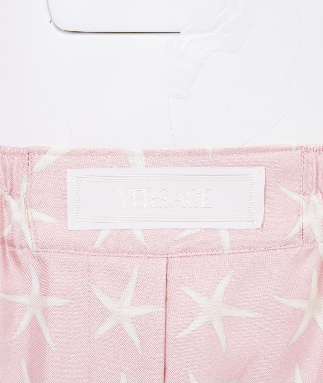 VERSACE Розовые ацетатные шорты, фото 6