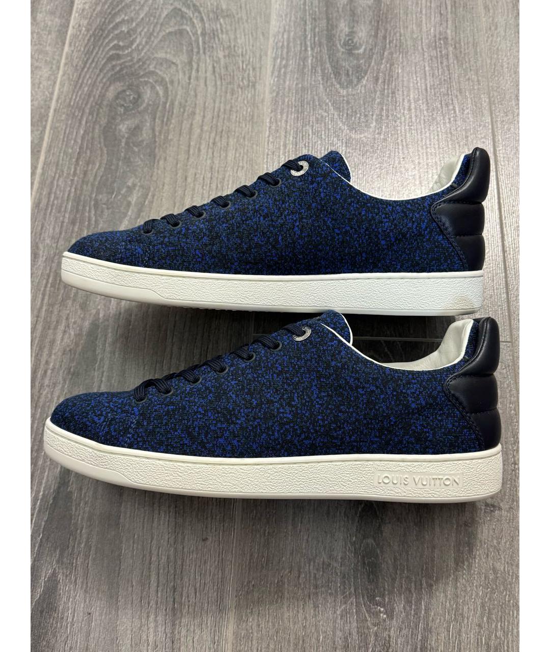 LOUIS VUITTON Темно-синие низкие кроссовки / кеды, фото 9
