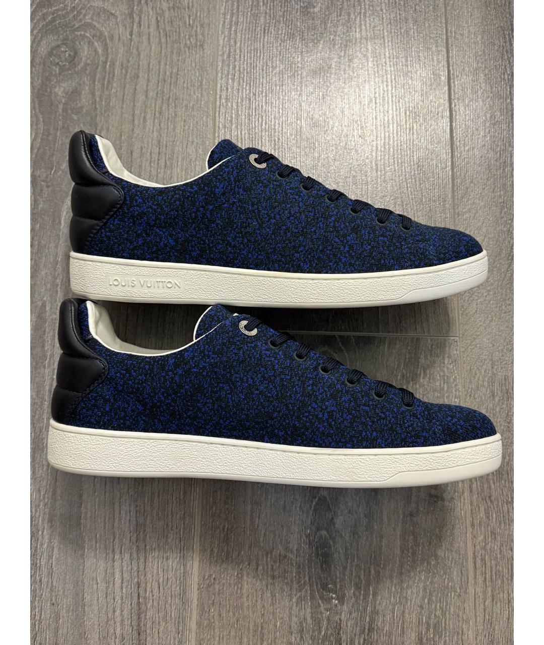LOUIS VUITTON Темно-синие низкие кроссовки / кеды, фото 4