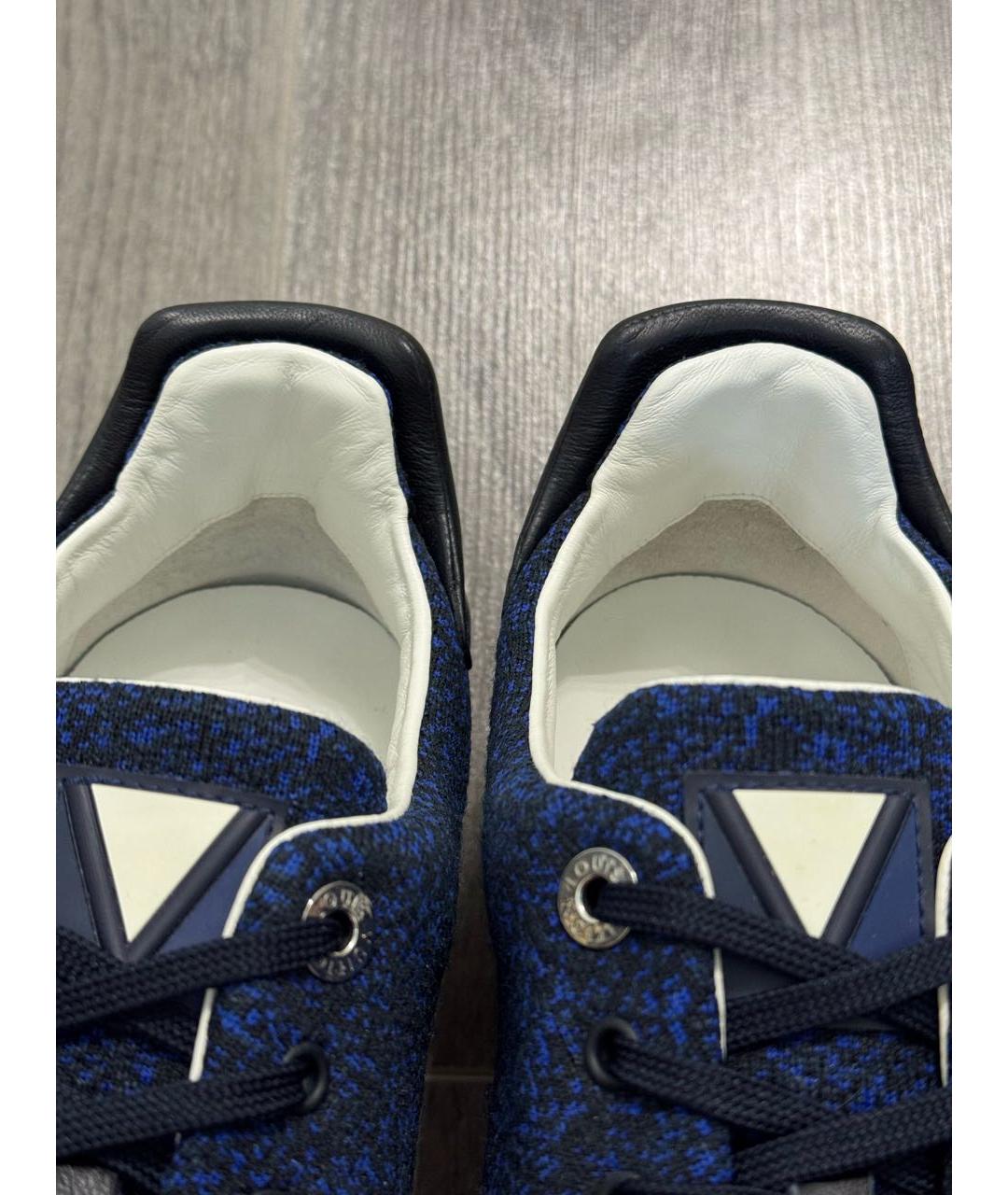 LOUIS VUITTON Темно-синие низкие кроссовки / кеды, фото 5