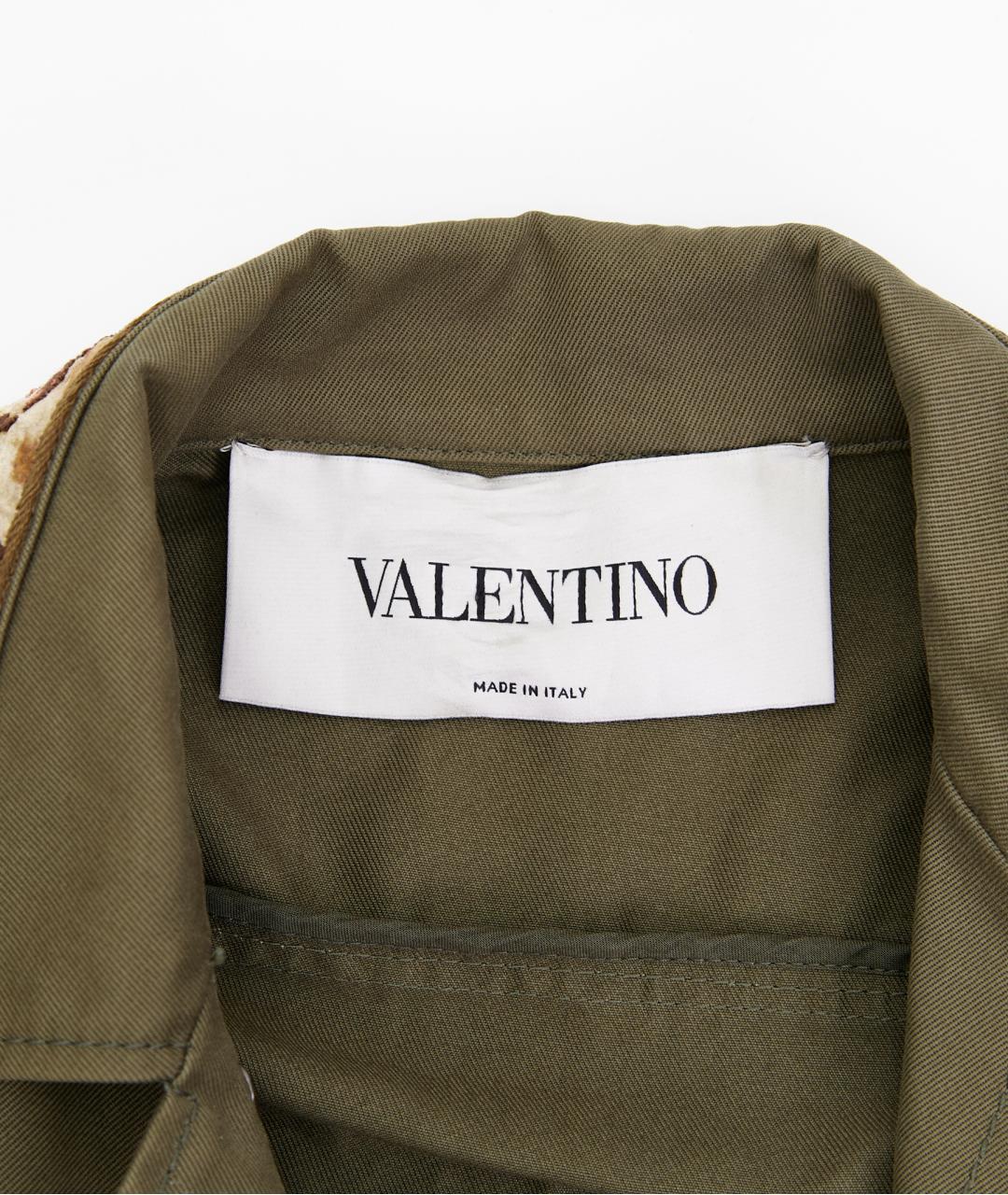 VALENTINO Хаки хлопковая рубашка, фото 4