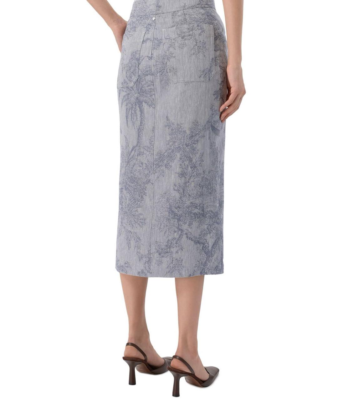 LORENA ANTONIAZZI Синий хлопковый костюм с юбками, фото 6