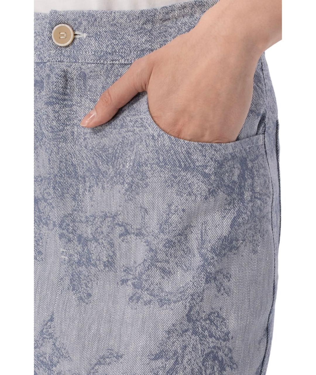 LORENA ANTONIAZZI Синий хлопковый костюм с юбками, фото 7