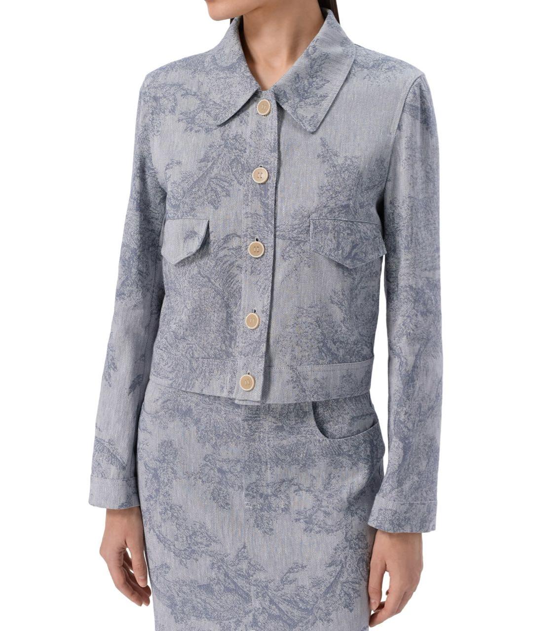 LORENA ANTONIAZZI Синий хлопковый костюм с юбками, фото 2