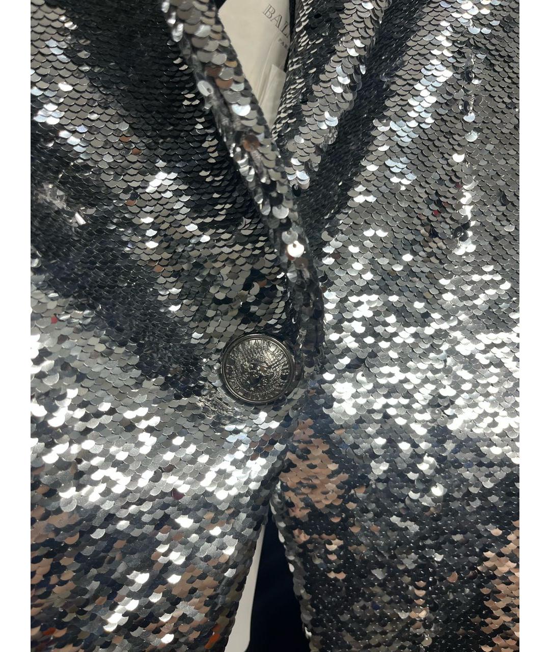 BALMAIN Серебрянный жакет/пиджак, фото 6