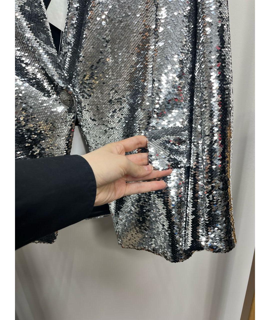 BALMAIN Серебрянный жакет/пиджак, фото 5