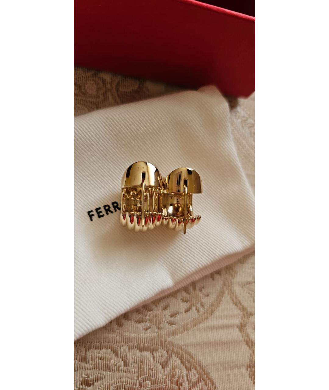 FERRAGAMO Золотые серьги, фото 4