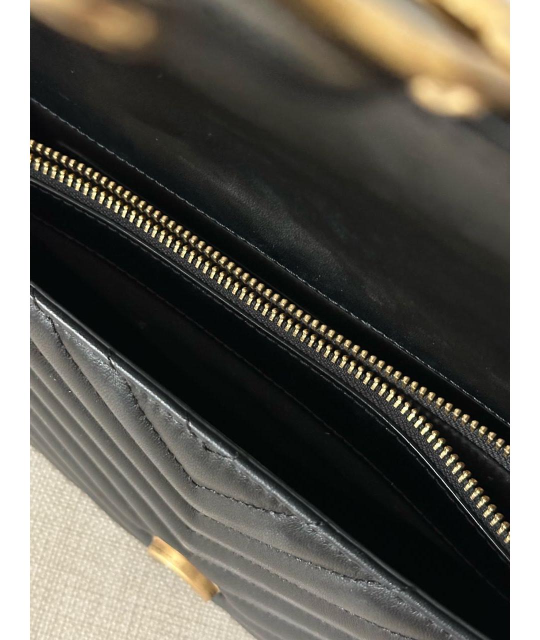 PINKO Черная кожаная сумка через плечо, фото 6